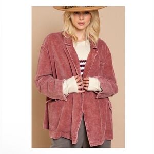 POL 𝅺Corduroy Blazer Jacket L NWOT